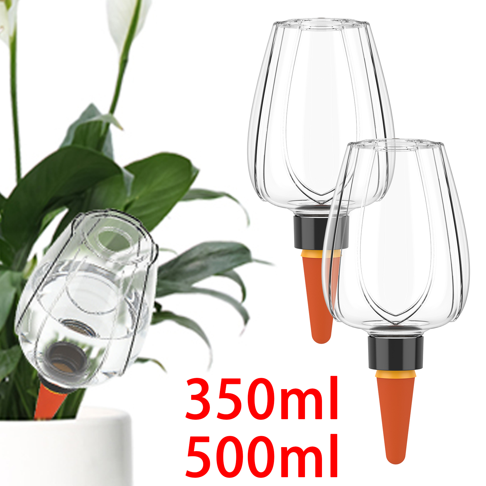 Plant Parent Kit - 4Pcs Plant Watering Globe Clear Self