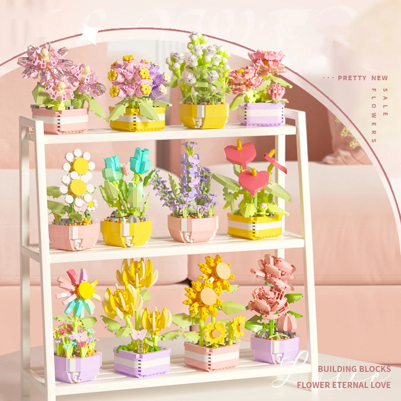 Flower Succulents Building Blo - đánh giá và giá Plant Parent Kit