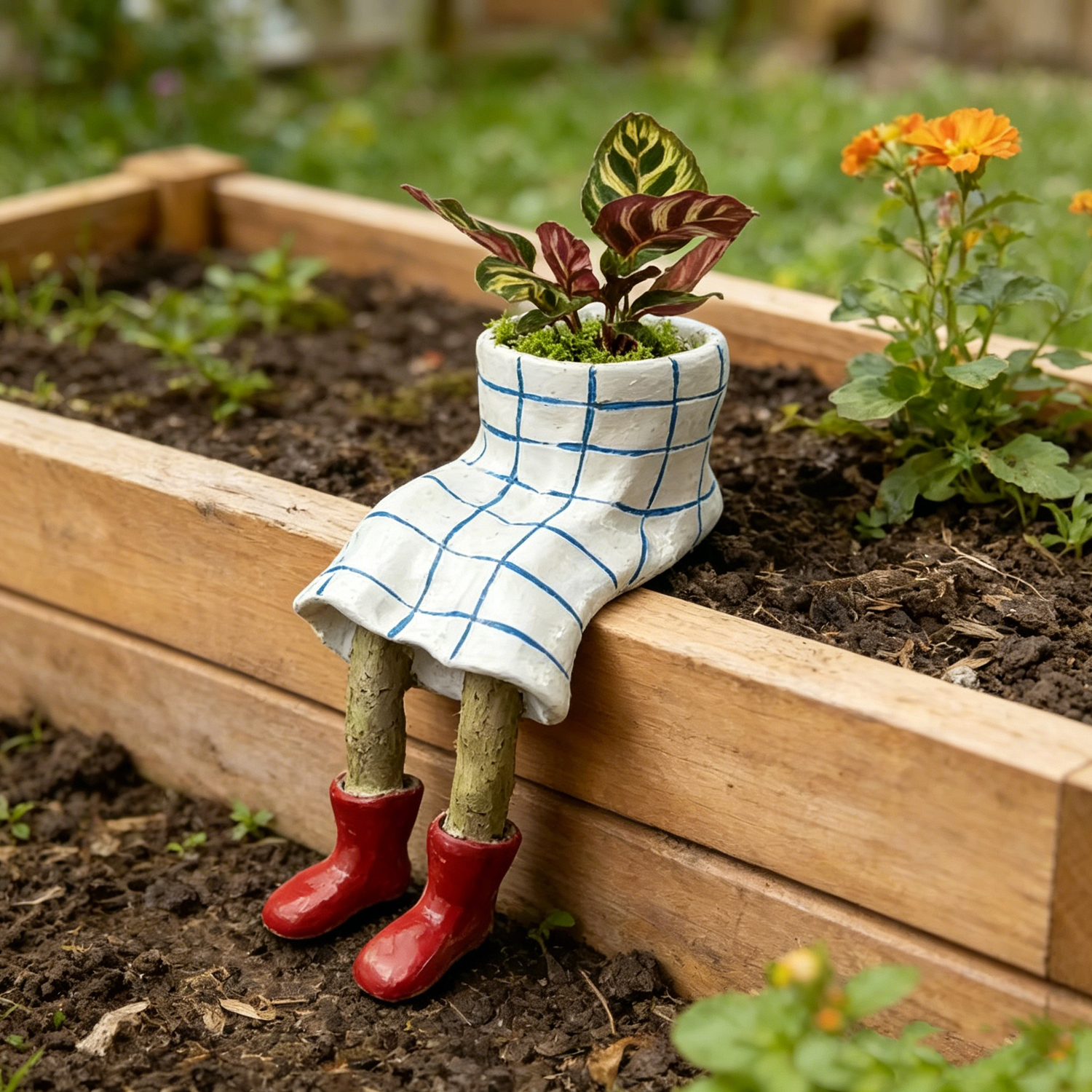 1Pcs Novelty Sitting Legs Cera - đánh giá và giá Plant Parent Gifts