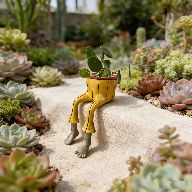 Whimsical Resin Leggy Planter  - đánh giá và giá Plant Parent Gifts